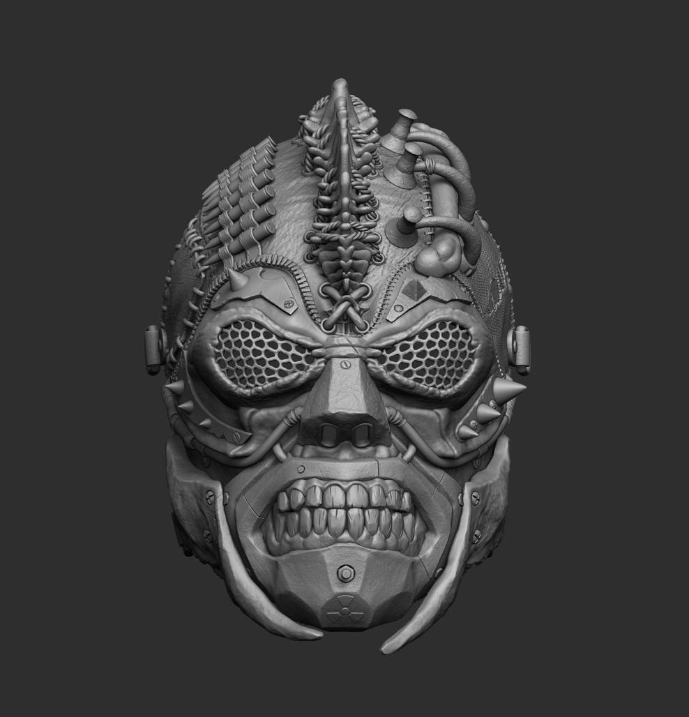 Apocalypto, vista frontale render colorato variante, dettaglio corde e rete — Hero Craft 3D
