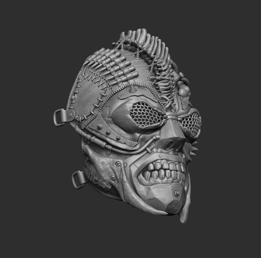 Apocalypto, vista laterale destra render colorato — Hero Craft 3D