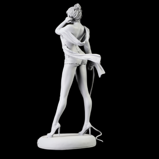 "Mary Jane Naked Version handmade resin statue side view - Hero Craft 3D"