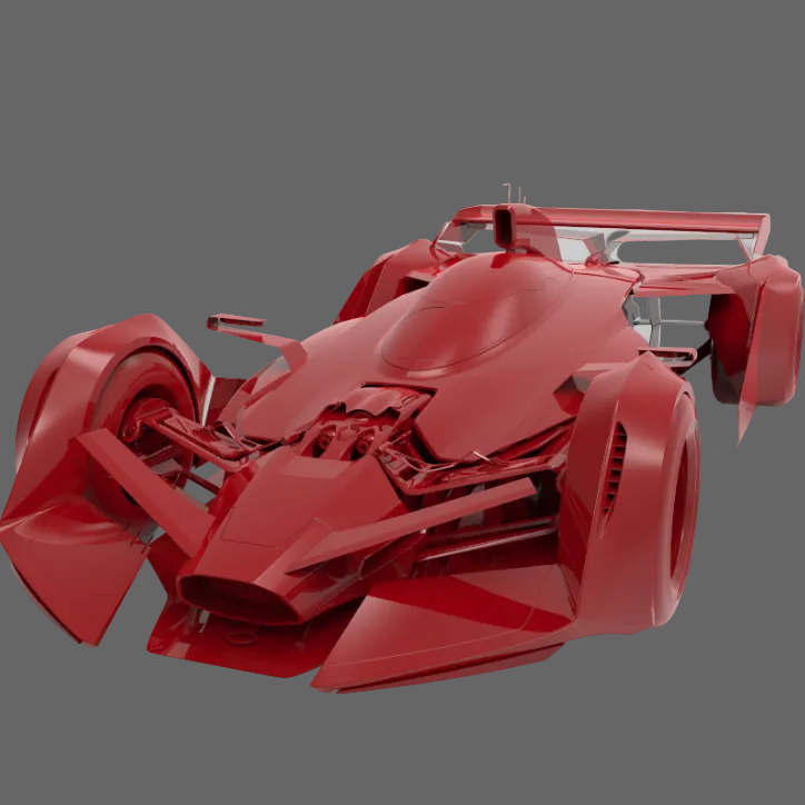 Senna MRC Tribute - Render rosso vista frontale alta