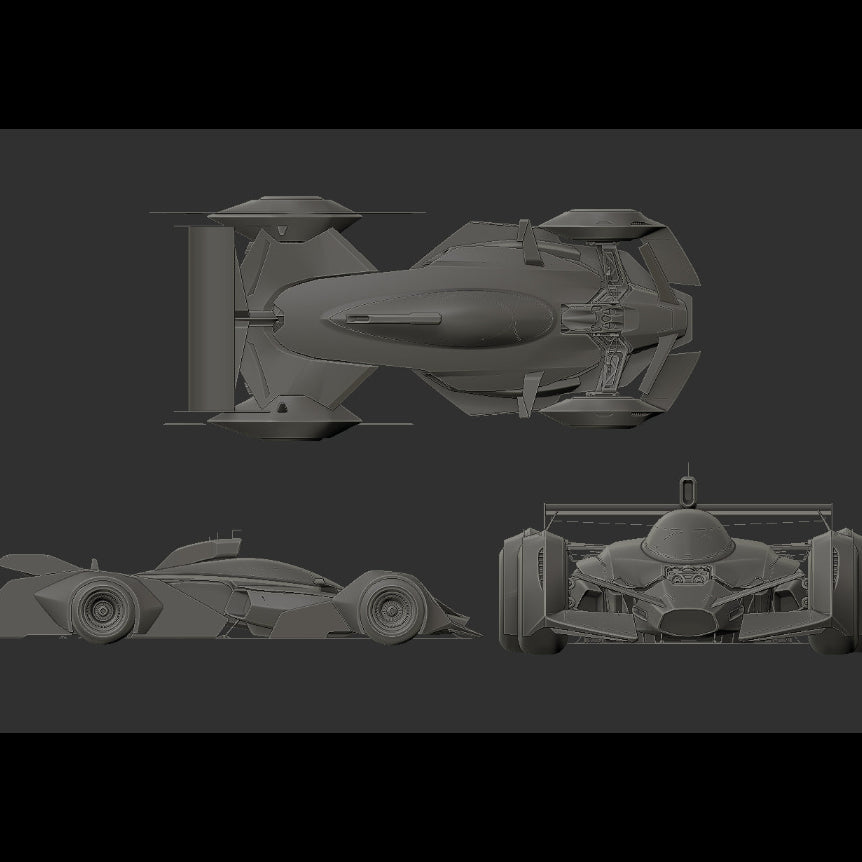 Senna MRC Tribute - Render rosso vista laterale
