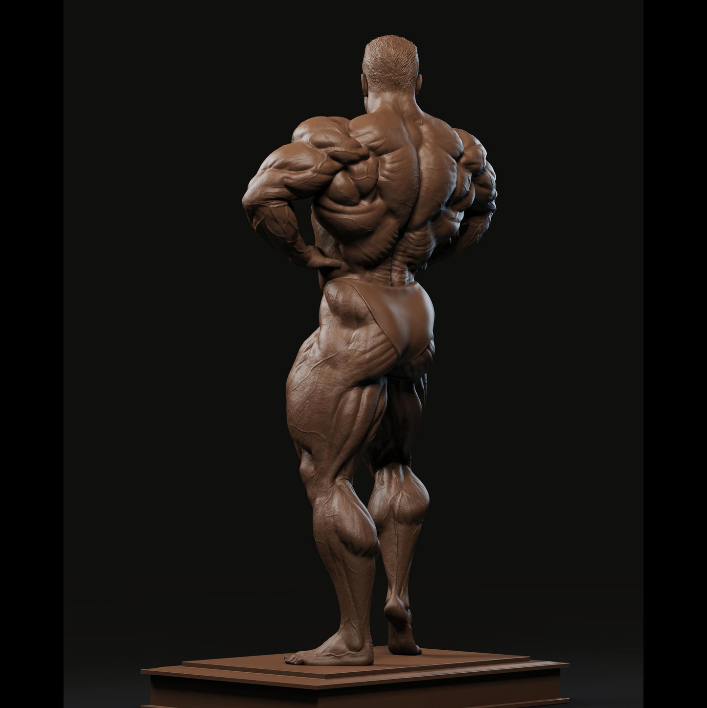 "Dorian Yates Bodybuilder handmade resin statue side view - Hero Craft 3D"