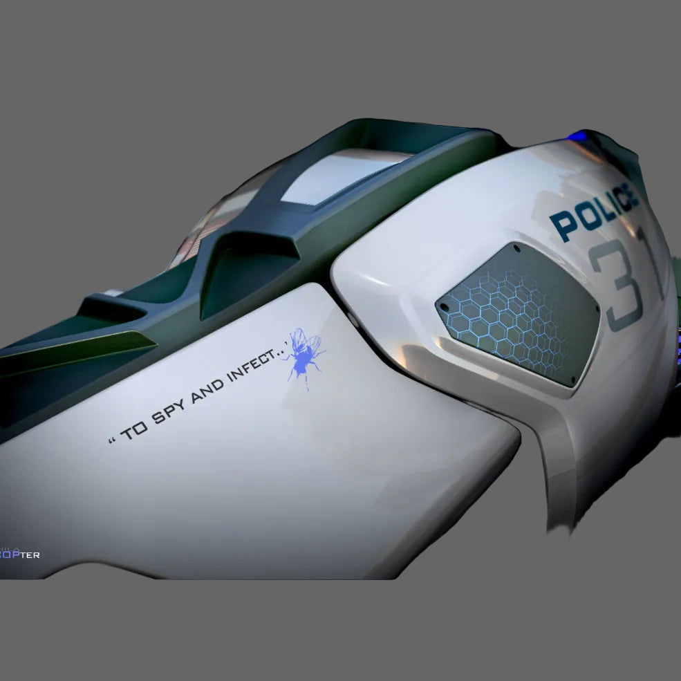 Drosophila MelanoCOPter - Dettaglio fusoliera To Spy and Infect