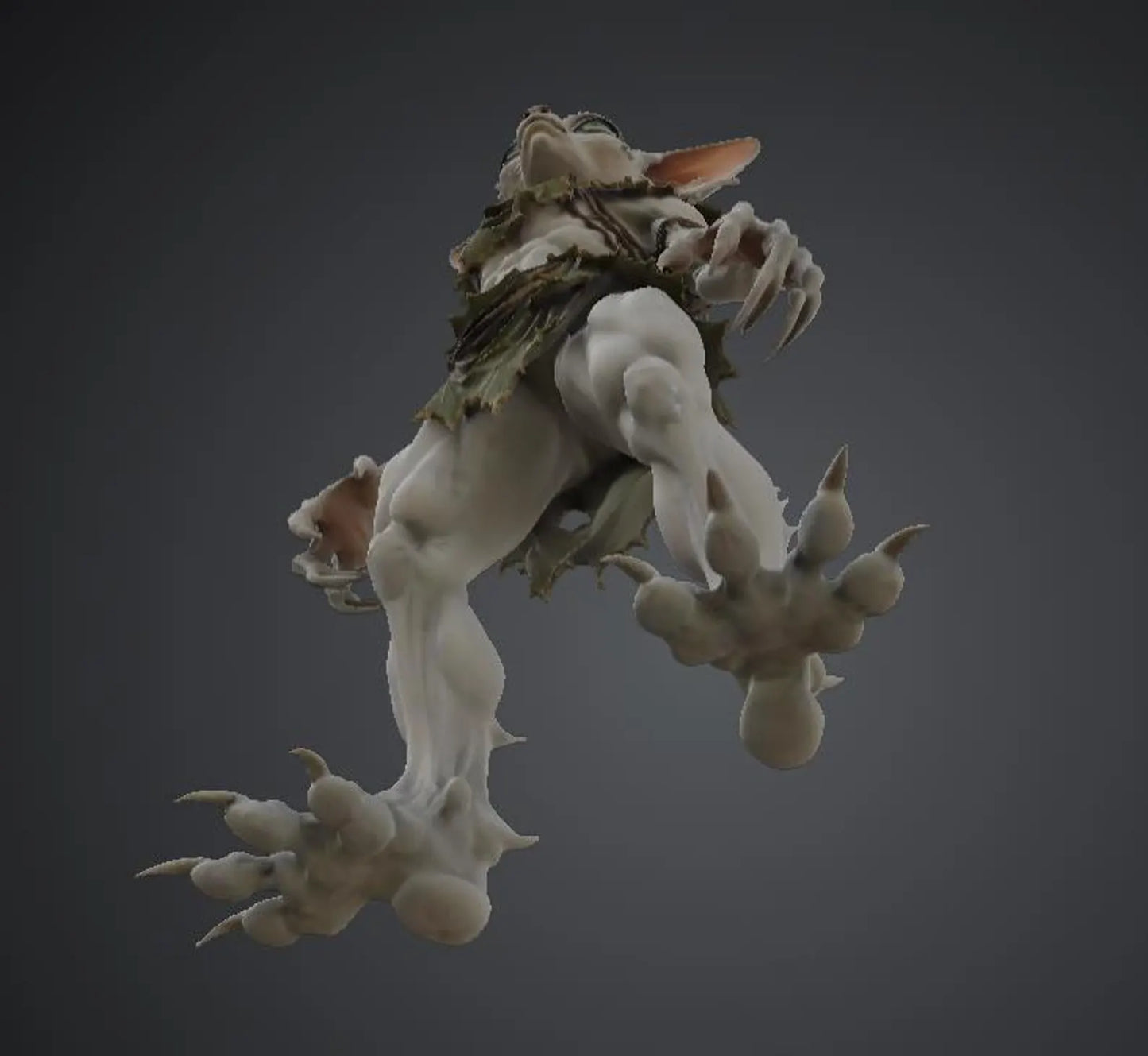 Sylvara — posa dinamica, dettaglio zampe e artigli — Hero Craft 3D