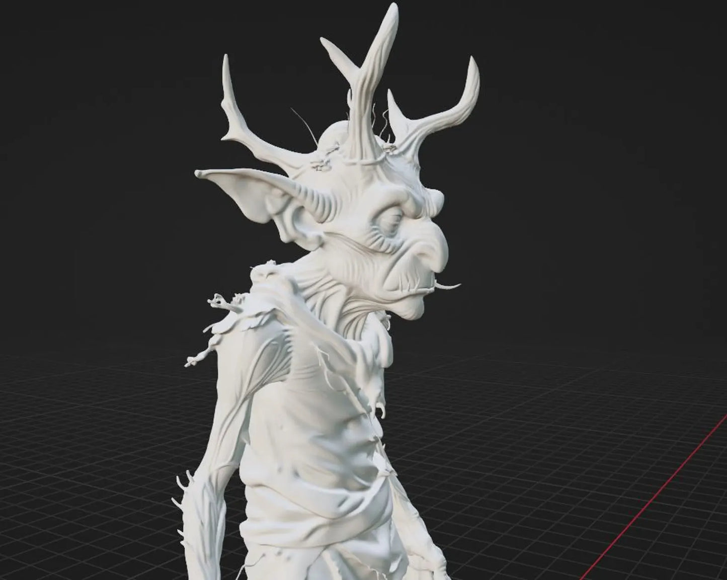 Gornek — render colorato verde, creatura fantasy — Hero Craft 3D