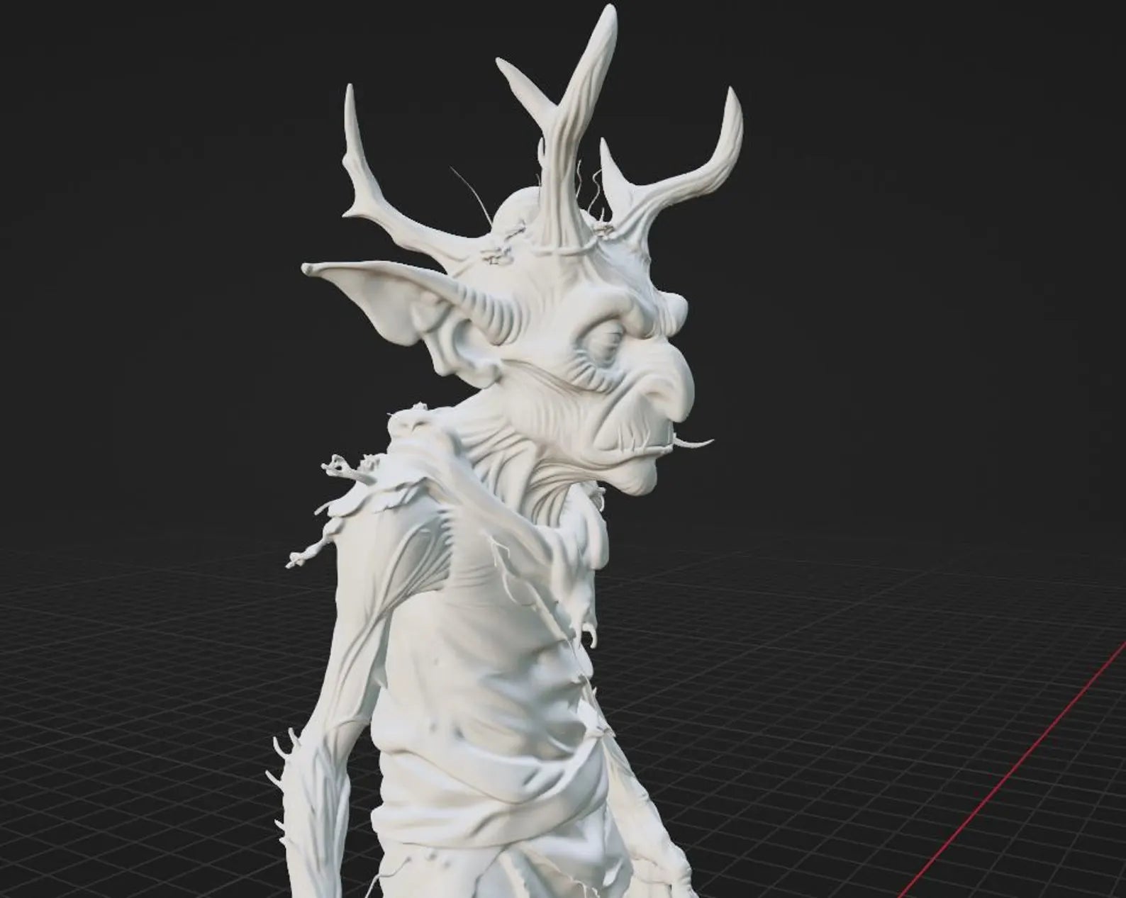 Gornek — render colorato verde, creatura fantasy — Hero Craft 3D