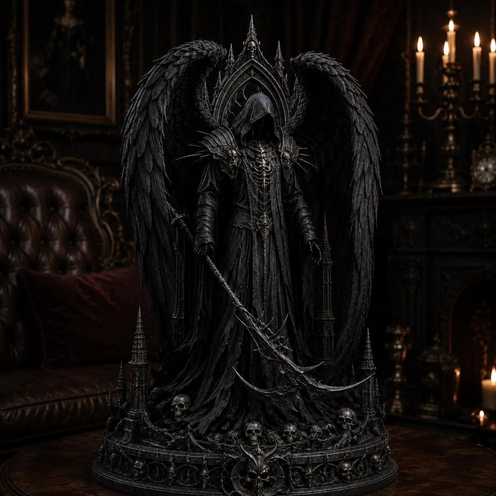 Angel of Death - Ambientazione gotica con candelabri