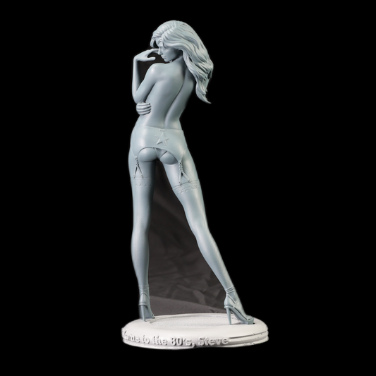 "Wonder Woman Naked Version handmade resin statue back view - Hero Craft 3D"