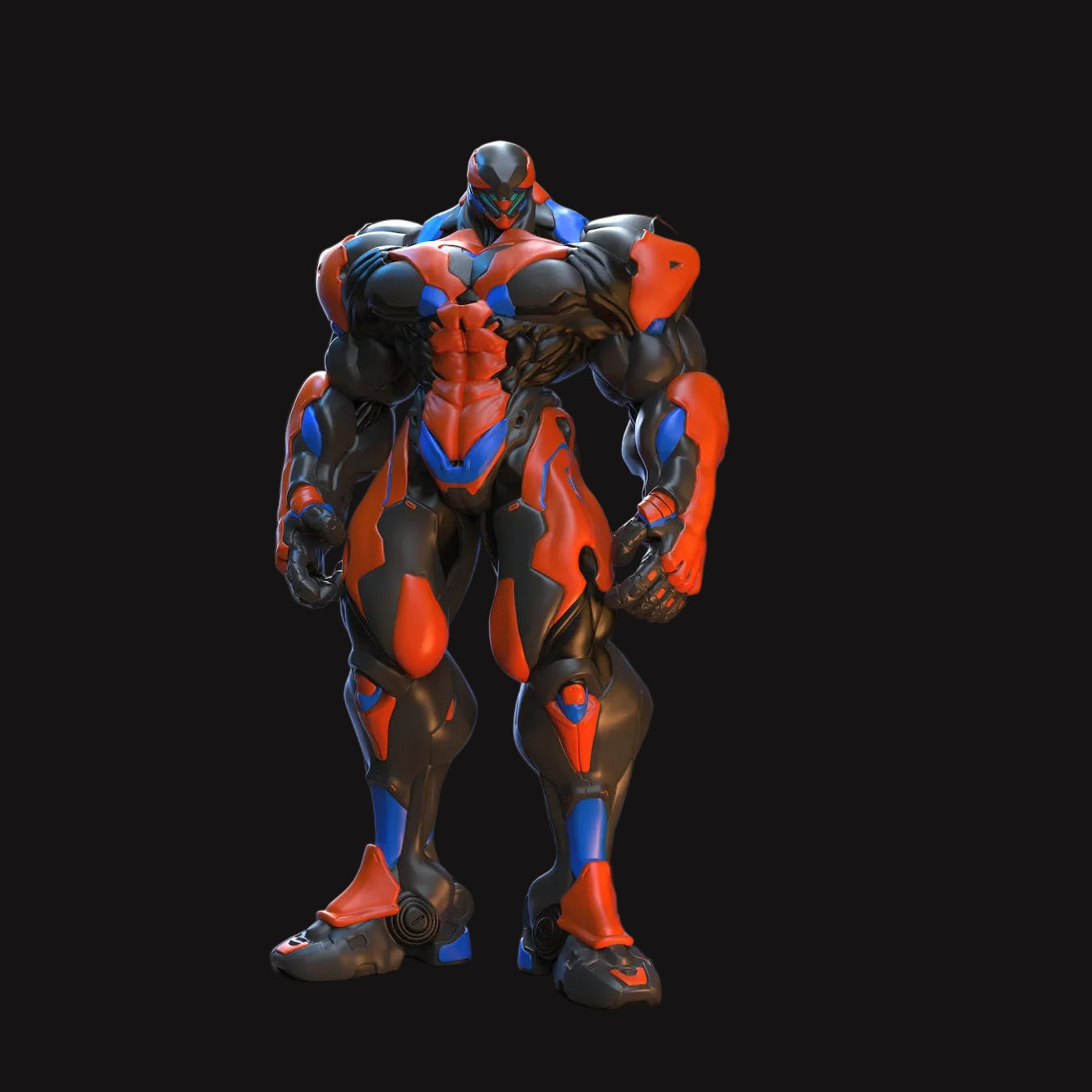 Aegis-7 Il Colosso Generoso statua mecha in resina dettaglio base Hero Craft 3D
