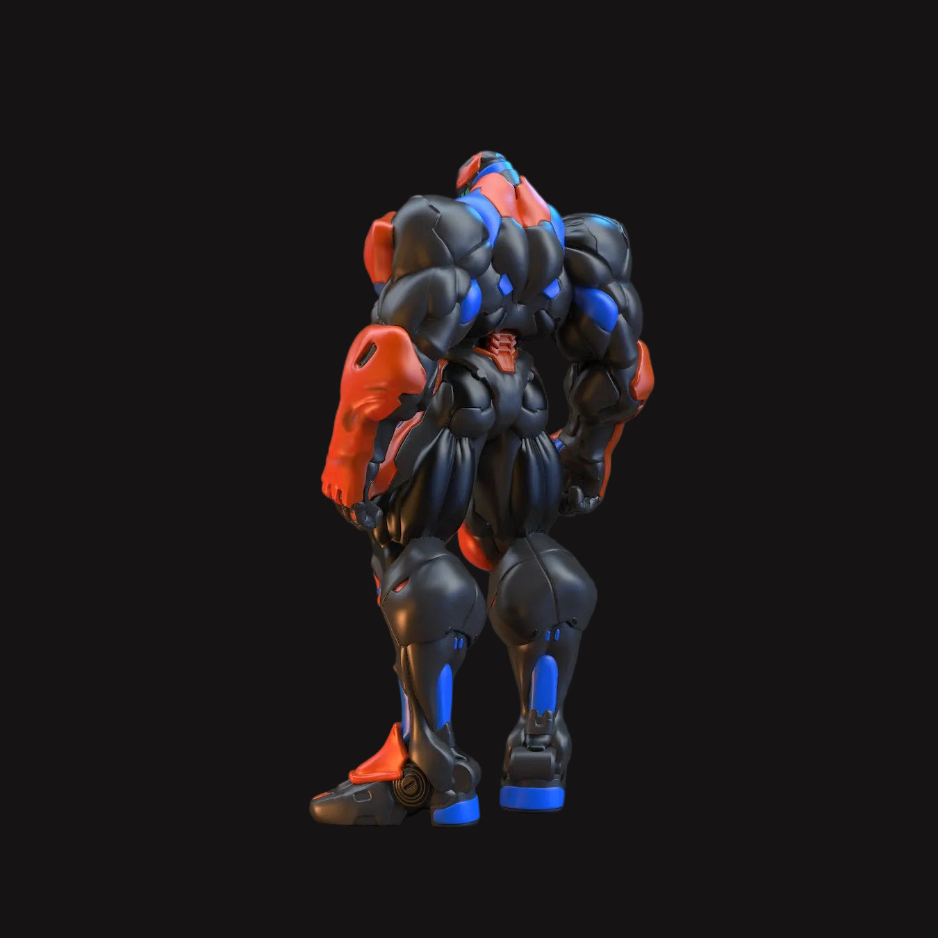 Aegis-7 Il Colosso Generoso statua mecha in resina vista laterale destra Hero Craft 3D