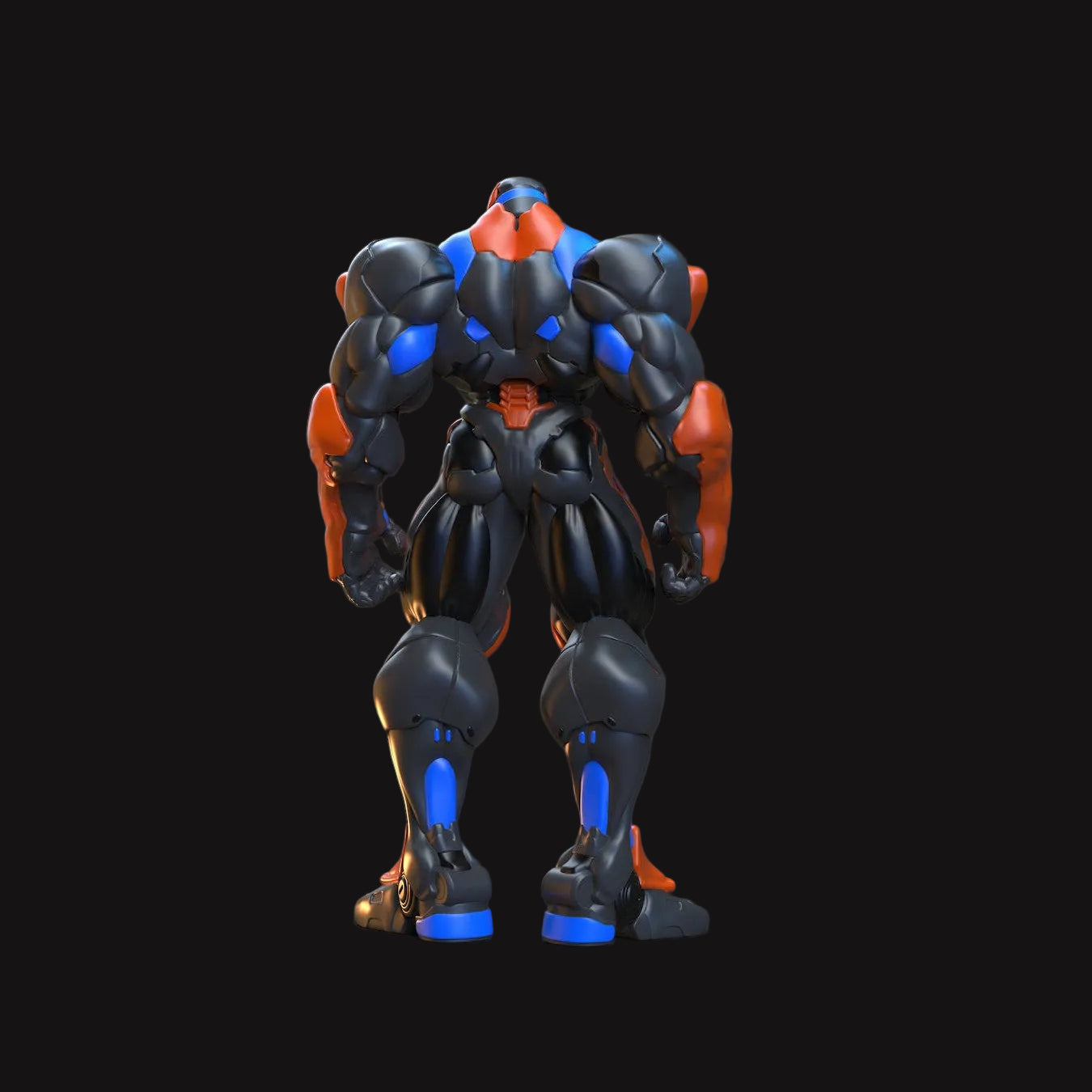 Aegis-7 Il Colosso Generoso statua mecha in resina vista posteriore Hero Craft 3D
